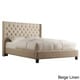 preview thumbnail 4 of 11, Naples Wingback Button Tufted Upholstered Full Bed by iNSPIRE Q Artisan