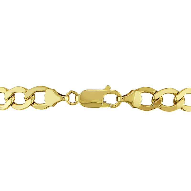 Miadora Men's Curb Chain Bracelet in 10k Yellow Gold