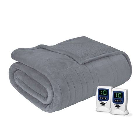 Beautyrest Solid Microlight to Berber Heated Blanket