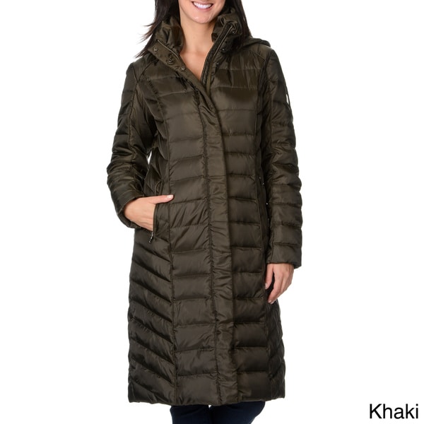 Nuage Women's Zurich Quilted Down Coat - Overstock™ Shopping - Top ...