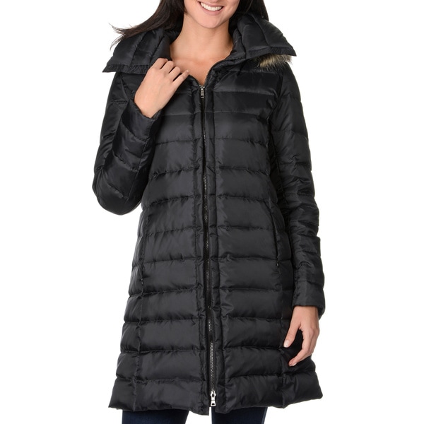 Nuage Women's Zurich Quilted Down Coat - 16659637 - Overstock.com ...