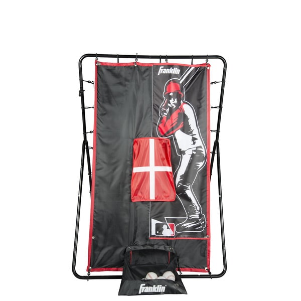 Franklin Sports MLB 55-inch 2-in-1 Switch Hitter Return Trainer