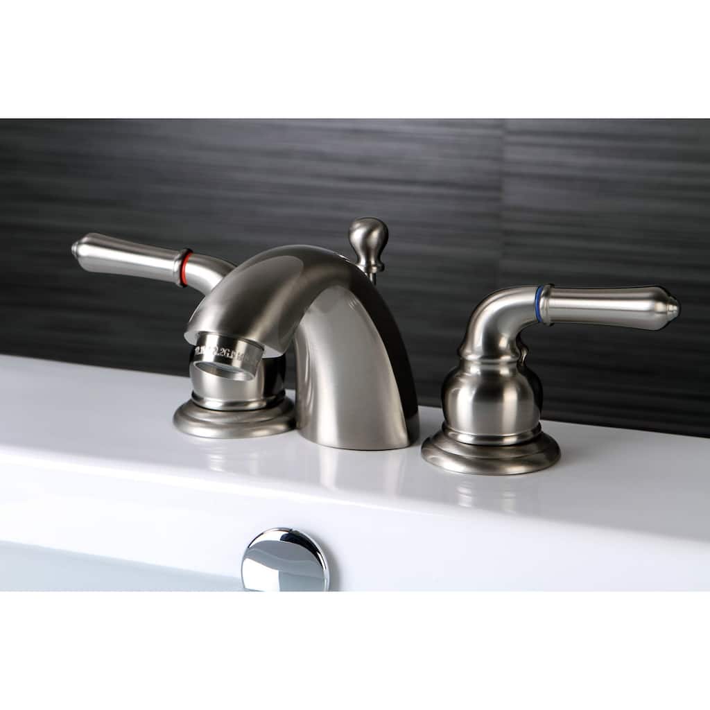 Satin Nickel Mini-Widespread Bathroom Faucet