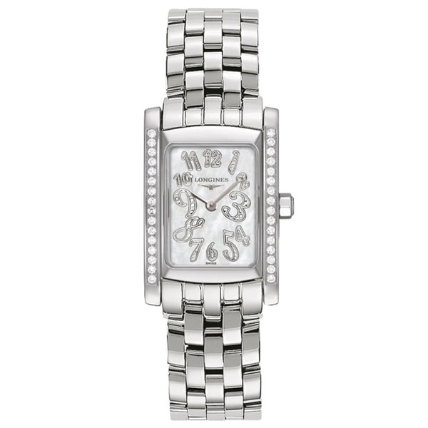 Shop Longines Women's Dolce Vita Mid-size Stainless Steel and Diamond ...