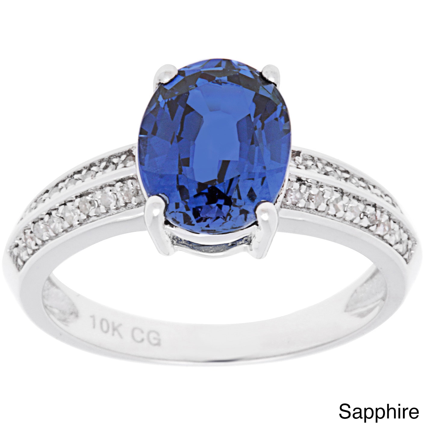 Ringjewels 1//8 Ctw Blue Sapphire Stud Earrings For Mens /& Womens In 14K White Gold Plated 925 Silver