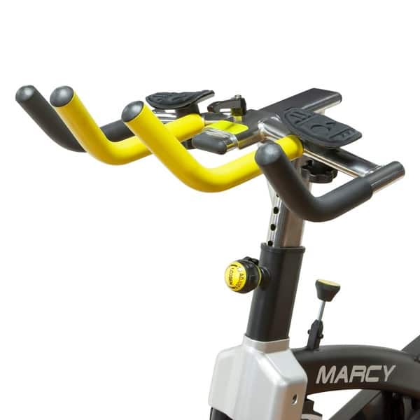 marcy stationary bicycle Recumbent Magnetic Exercise Bike This compact bike not only fits perfectly in small areas but is also foldable so you can store it out of the way when not in use and easily move it from room to room Marcy Deluxe Club Revolution Exercise