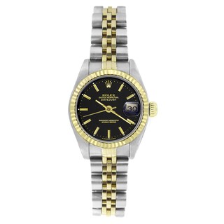 Shop Pre-owned Rolex Datejust Women's Two-tone Silver Dial Watch