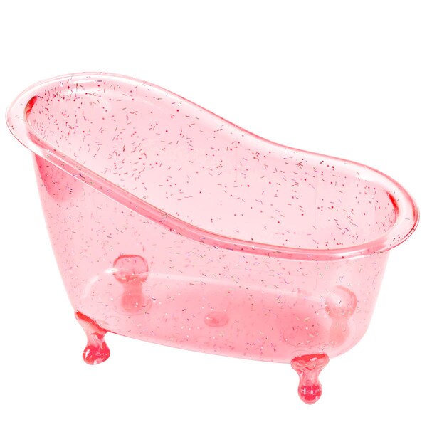 pink plastic tub