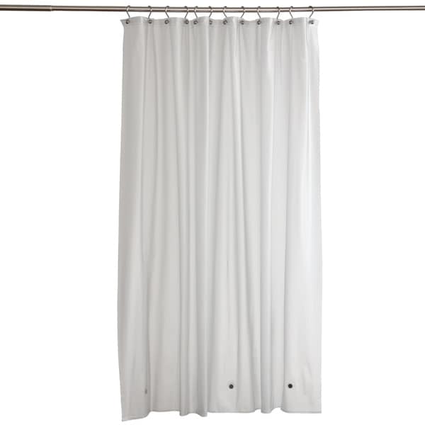 Shop Frosty Clear Commercial Grade Vinyl Shower Curtain Liner  Free Shipping On Orders Over $45 