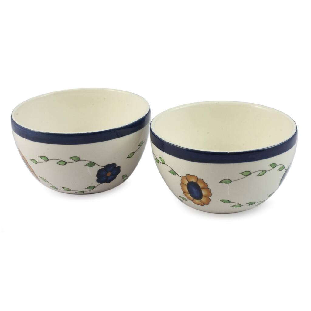 Handmade Set of Two Ceramic 'Margarita' Bowls (Guatemala)