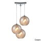 preview thumbnail 2 of 1, Elk Lighting Watersphere 3-light Polished Chrome Pendant Champagne