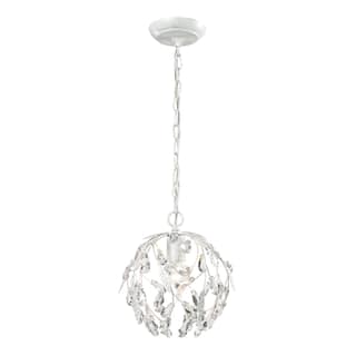 Elk Home Circeo Antique White With White Metal Shade 1 Light Pendant