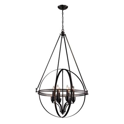 Elk Lighting Hemispheres 6-light Oil Rubbed Bronze Pendant
