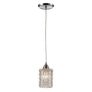 Elk Lighting Kersey Single-Light Nickel Pendant