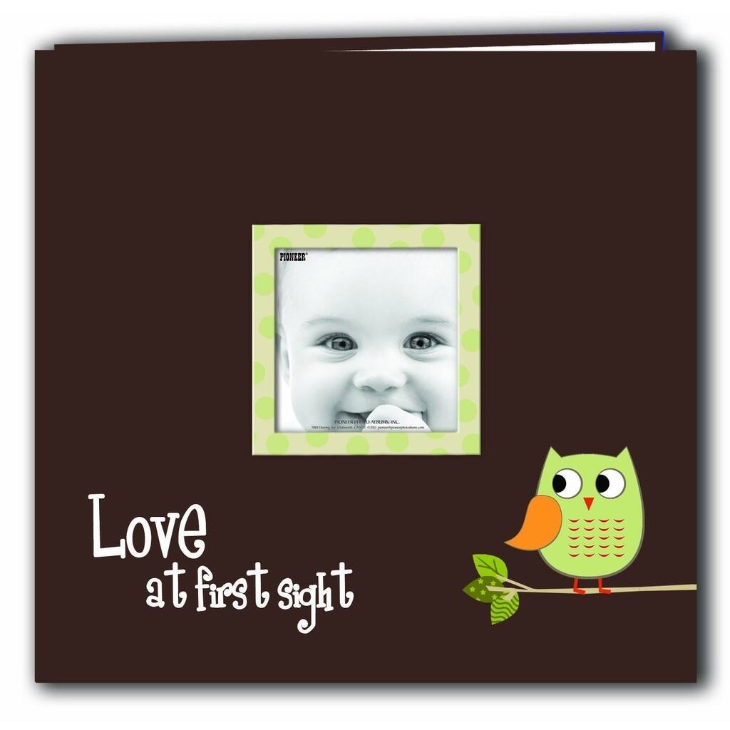 Pioneer Postbound Green Baby Owl Memory Book (12x12)
