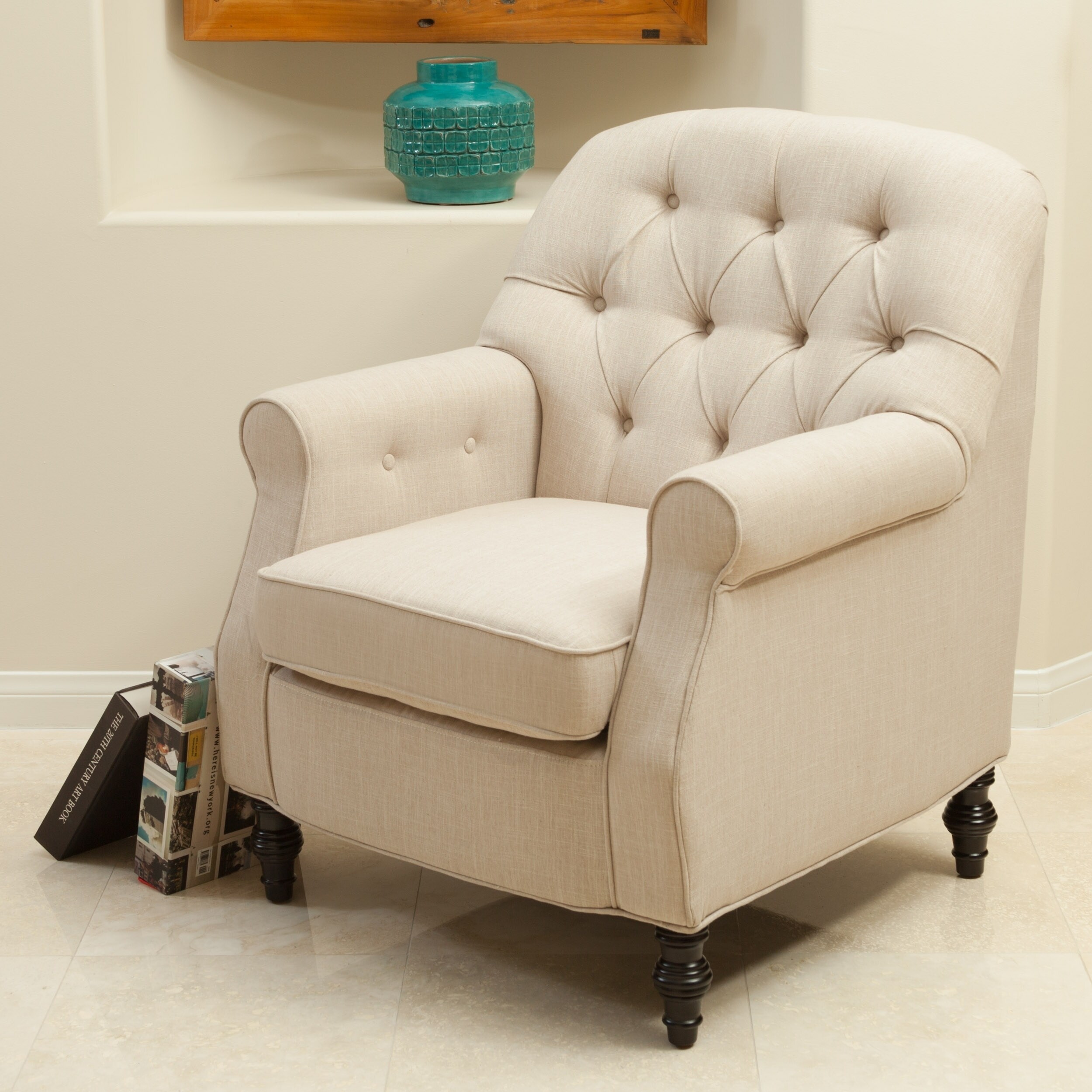 Hemsley Fabric Club Chair by Christopher Knight Home