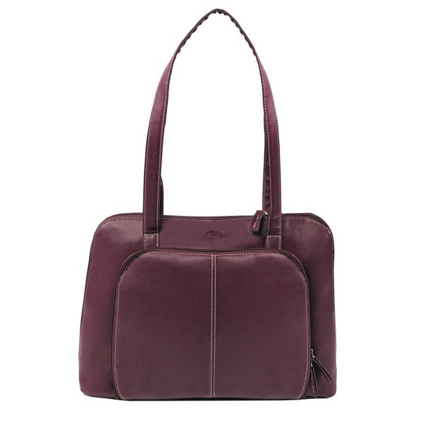 purple laptop tote