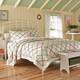 Laura Ashley Ruffled Multicolor Garden Quilt - Queen/Full - Queen