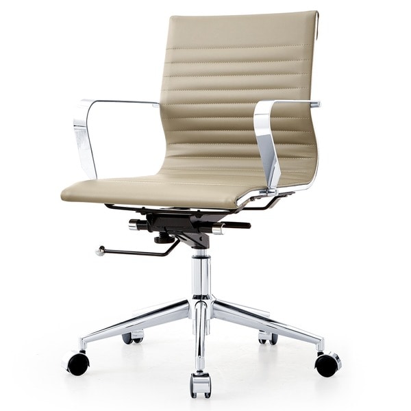 Due Modern Light Grey Office Chair - Free Shipping Today - Overstock ...