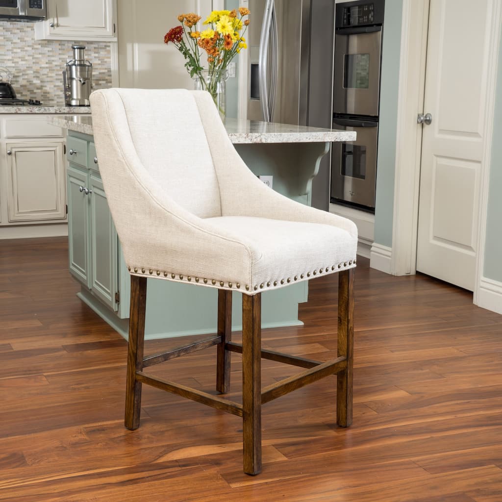 James 27-inch Fabric Counter Stool by Christopher Knight Home