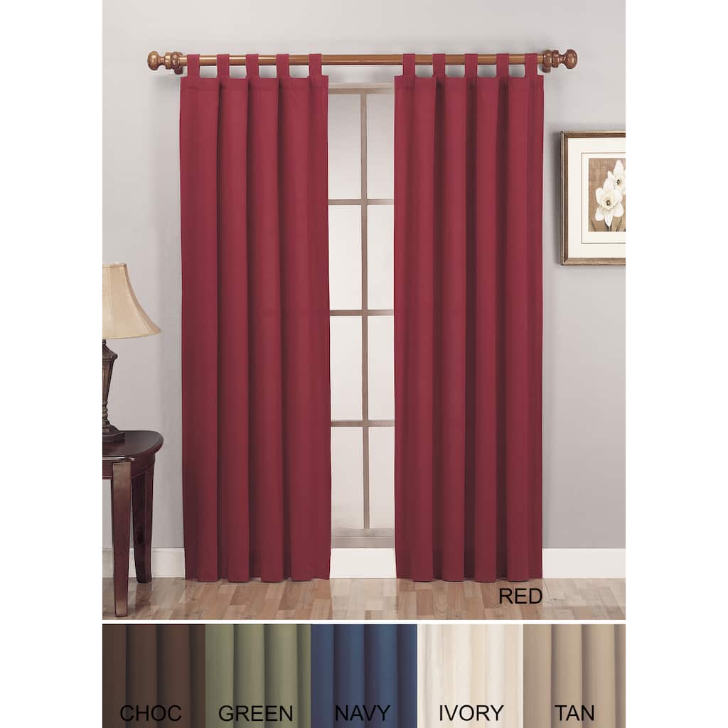 Lightweight Canvas Curtain Panel Pair