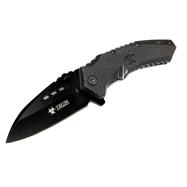 Defender Z Killer 8 Inch Spring Assisted Knife with Belt Clip