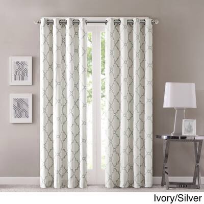 Buy Off White Geometric Curtains Drapes Online At Overstock