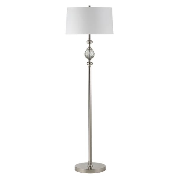 Regent Arms Brushed Nickel Bead Drum Floor Lamp   16668066  