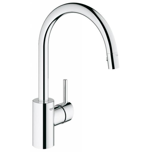 Grohe Starlight Chrome Concetto Dual Pull down Spray Kitchen Faucet