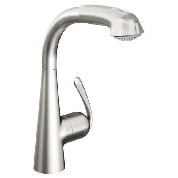 Grohe SuperSteel Ladylux OHM Sink Pull-out Spray Kitchen Faucet