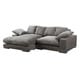 preview thumbnail 31 of 30, Aurelle Home Reversible Contemporary Sectional Sofa Grey Corduroy