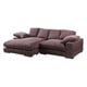 preview thumbnail 22 of 30, Aurelle Home Reversible Contemporary Sectional Sofa Brown Corduroy