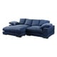 preview thumbnail 24 of 30, Aurelle Home Reversible Contemporary Sectional Sofa Blue Corduroy