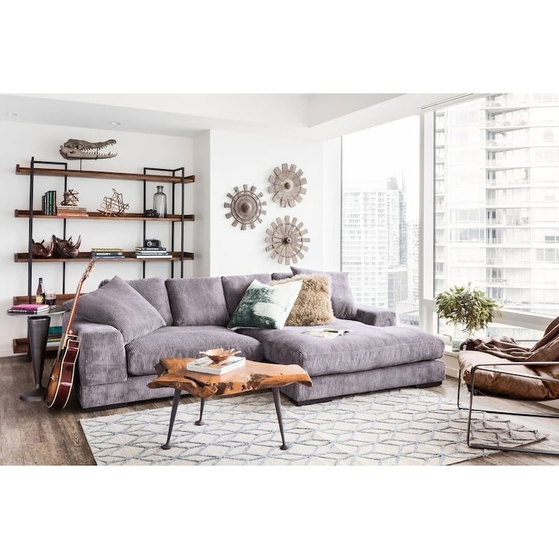 Aurelle Home Reversible Contemporary Sectional Sofa