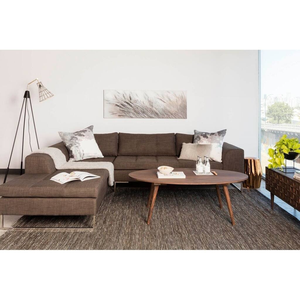 Aurelle Home Modern Grey Sectional Sofa