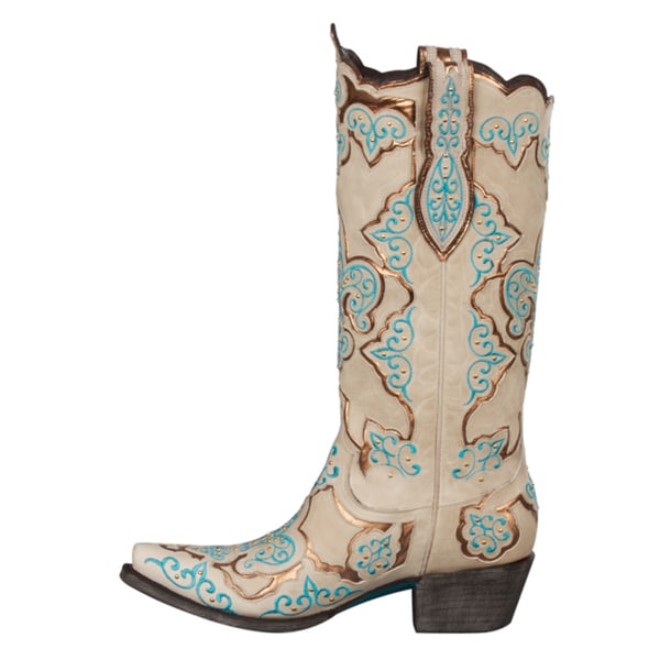 beige cowboy boots ladies