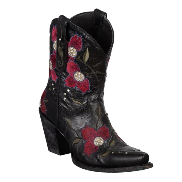 Lane Boots Women's 'Heritage Shortie' Leather Cowboy Boots - Overstock ...