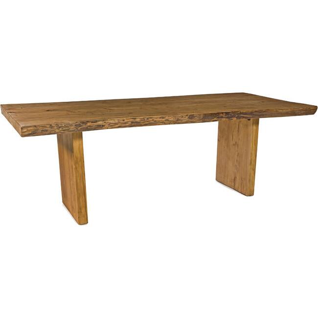 Aurelle Home Rustic Solid Wood Dining Table - Antique White