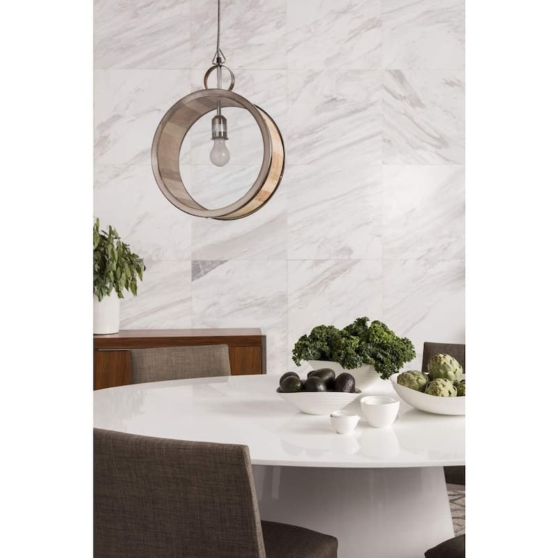 Aurelle Home Modern Pedestal Kitchen Dining Table