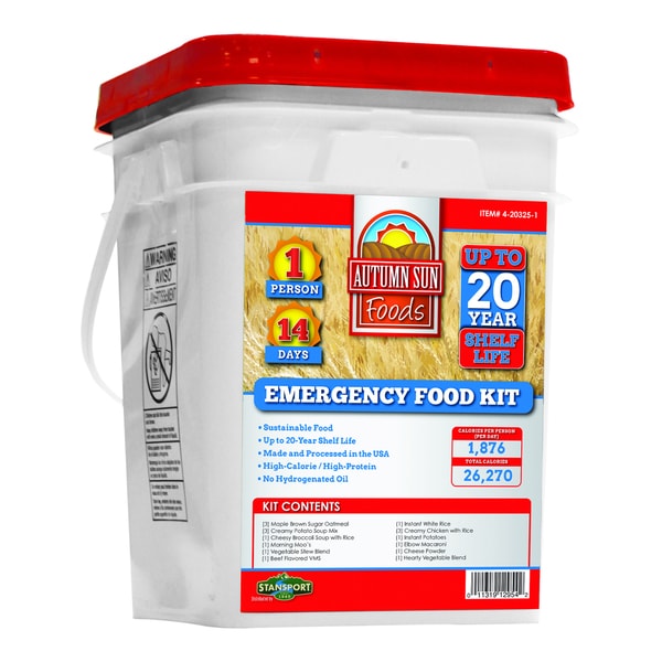 Autumn Sun 1 person 14 day Emergency Food Kit   16668832  