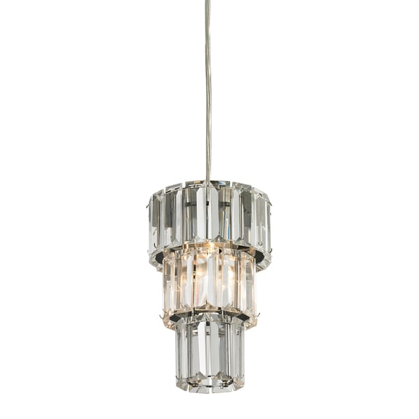Elk Lighting Cynthia 1 Light Polished Chrome 5 Inch Mini Elk Lighting Cynthia 1 Light Polished Chrome 5 Inch Mini Pendant Silver