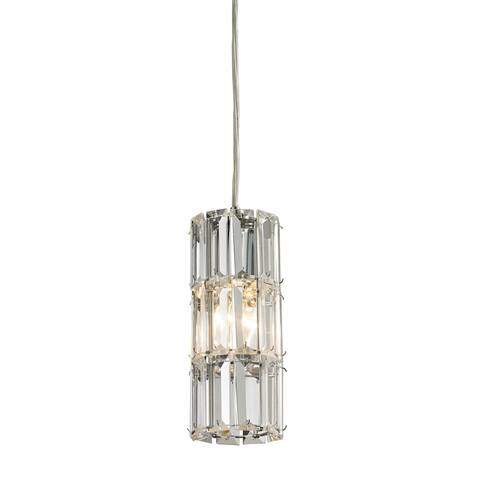 Elk Lighting1-light Round Polished Chrome Mini Pendant - Silver