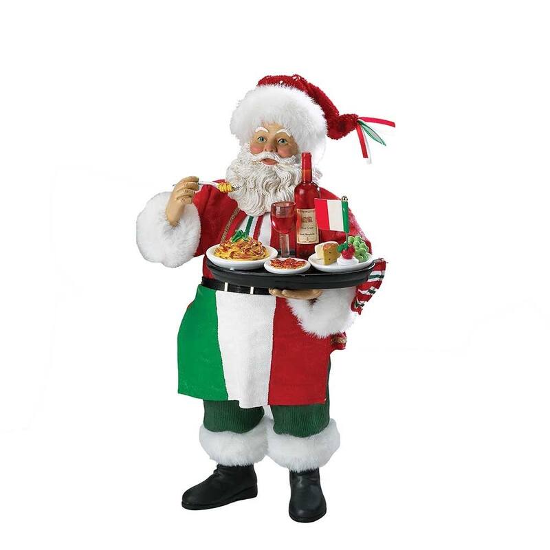 Kurt Adler 10.5-Inch Musical Italian Santa