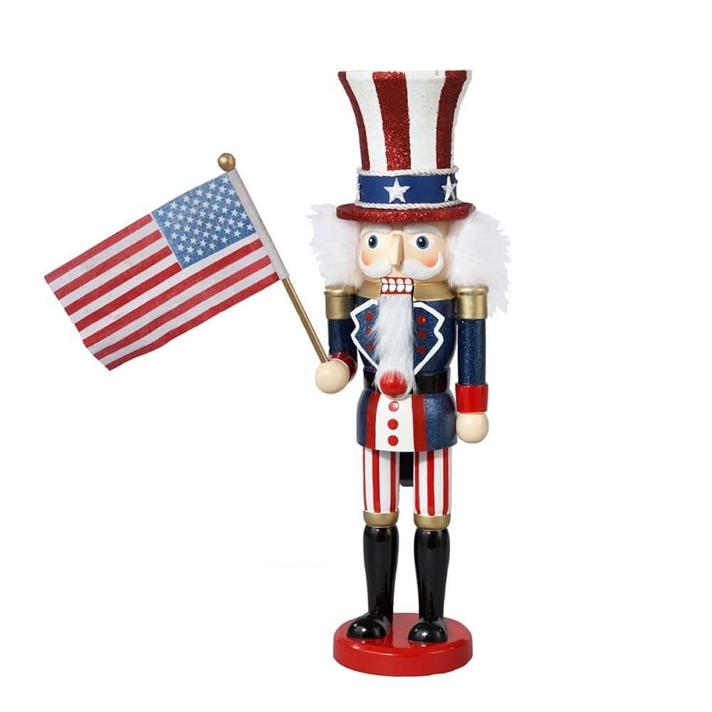 Kurt Adler 15-Inch Hollywood Wooden Uncle Sam Nutcracker