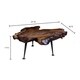 Aurelle Home Rustic Wood Live Edge Coffee Table - Bed Bath & Beyond ...