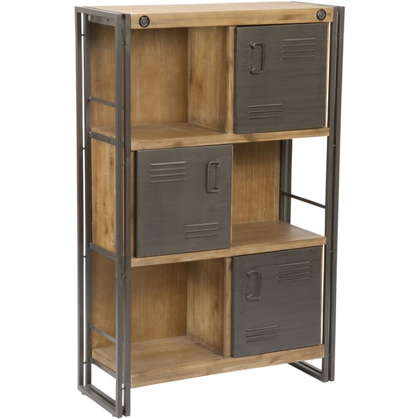 Shop Aurelle Home Rustic Antique Industrial Bookcase with ...