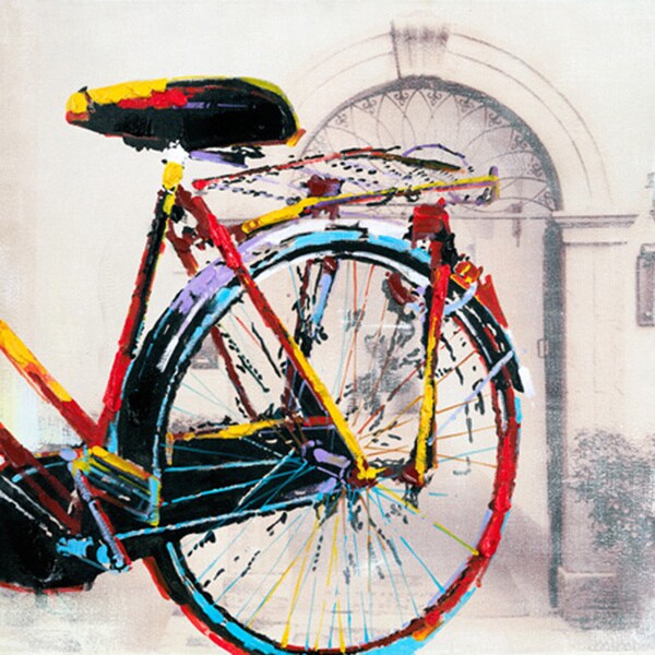 Shop Aurelle Home Amsterdam Bicycle Canvas Art On Sale Free