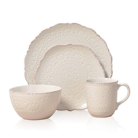 Pfaltzgaff Chateau Cream Dinnerware 16pc Set