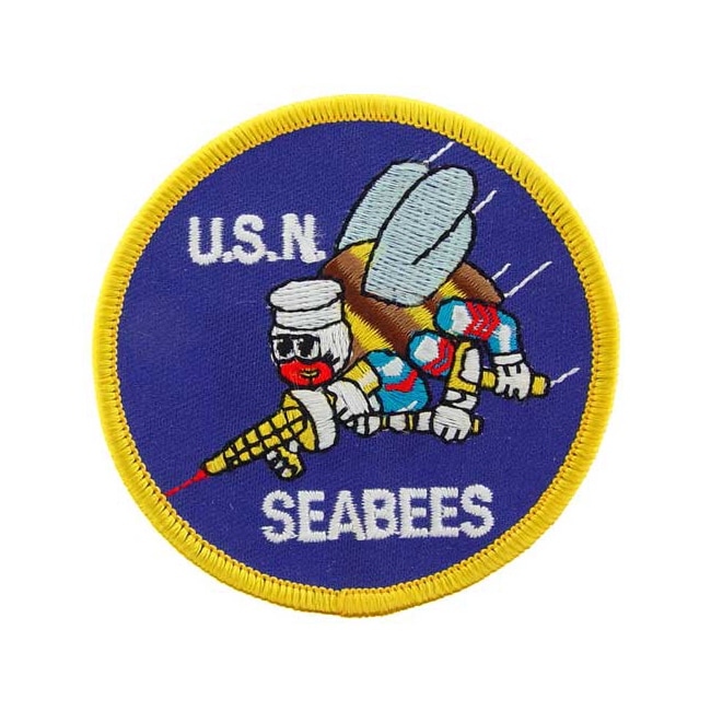 You'll be proud to wear this embroidered U.S.N. Seabees Patch in comme...