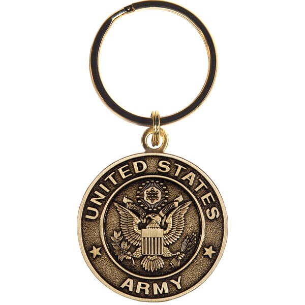 United States Bronze Army Keychain